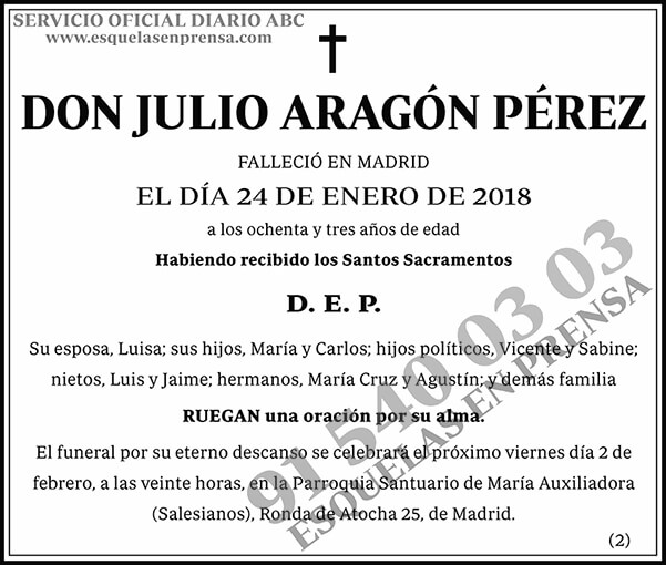 Julio Aragón Pérez